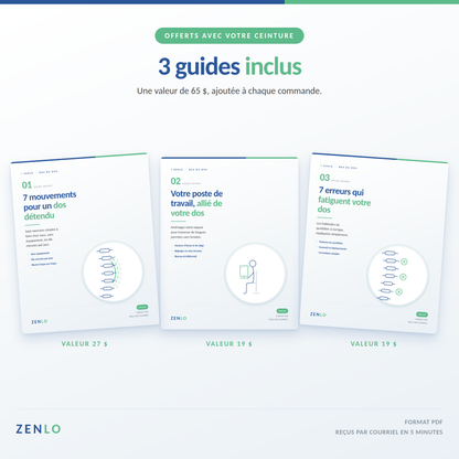 Zenlo — Ceinture de décompression lombaire | Soulagement du bas du dos à la maison